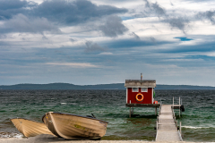 Talstigen I. Strand am Ende der Straße Tallstigen auf Gullvik